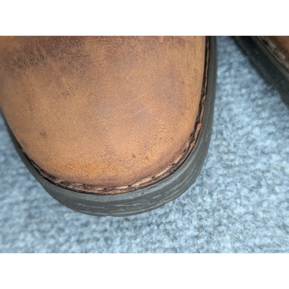 Born Brown Leather Suede Lace Up Combat Boots Men's Size 15 READ**